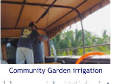 Community Garden irrigation