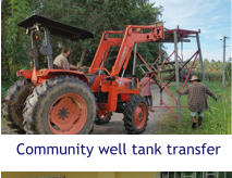 Community well tank transfer