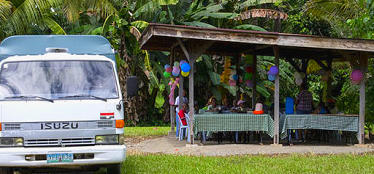 DWM Ministry Center with village seniors gathered for lunch